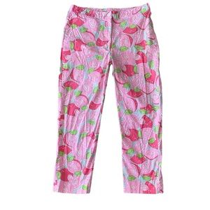 Vintage Lilly Pulitzer Mango Momma Cropped Capri Pants - 4